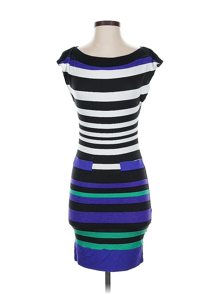 Pre-owned Bebe Casual Dress In Blue