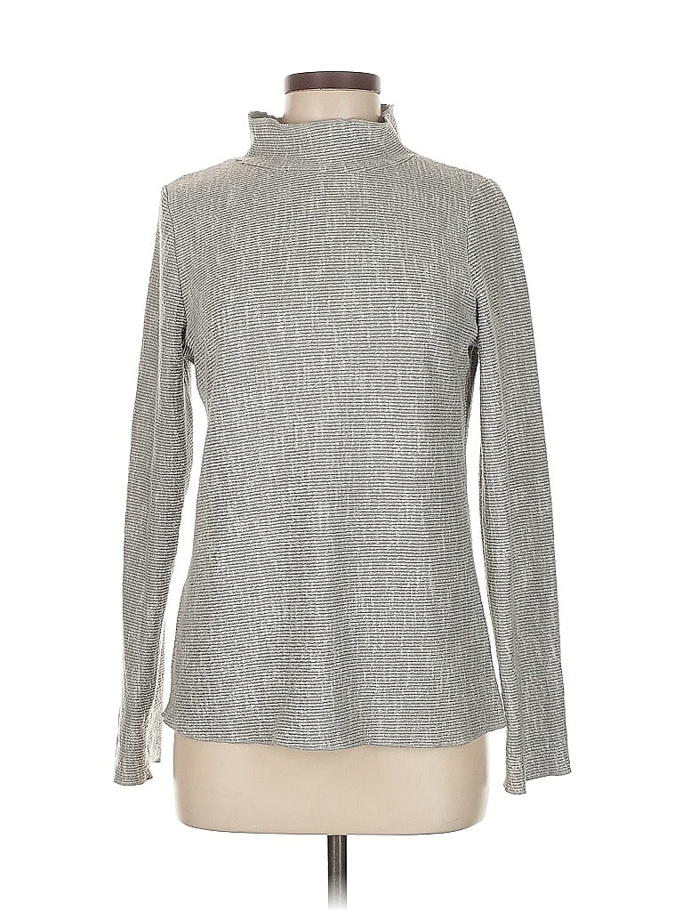 Click to view more detailed imagery on our partner's website Pre-owned Sadie & Sage Long Sleeve Top Gray Turtleneck Tops