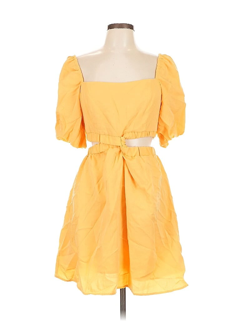 Pre-owned And Now This Casual Dress In Yellow