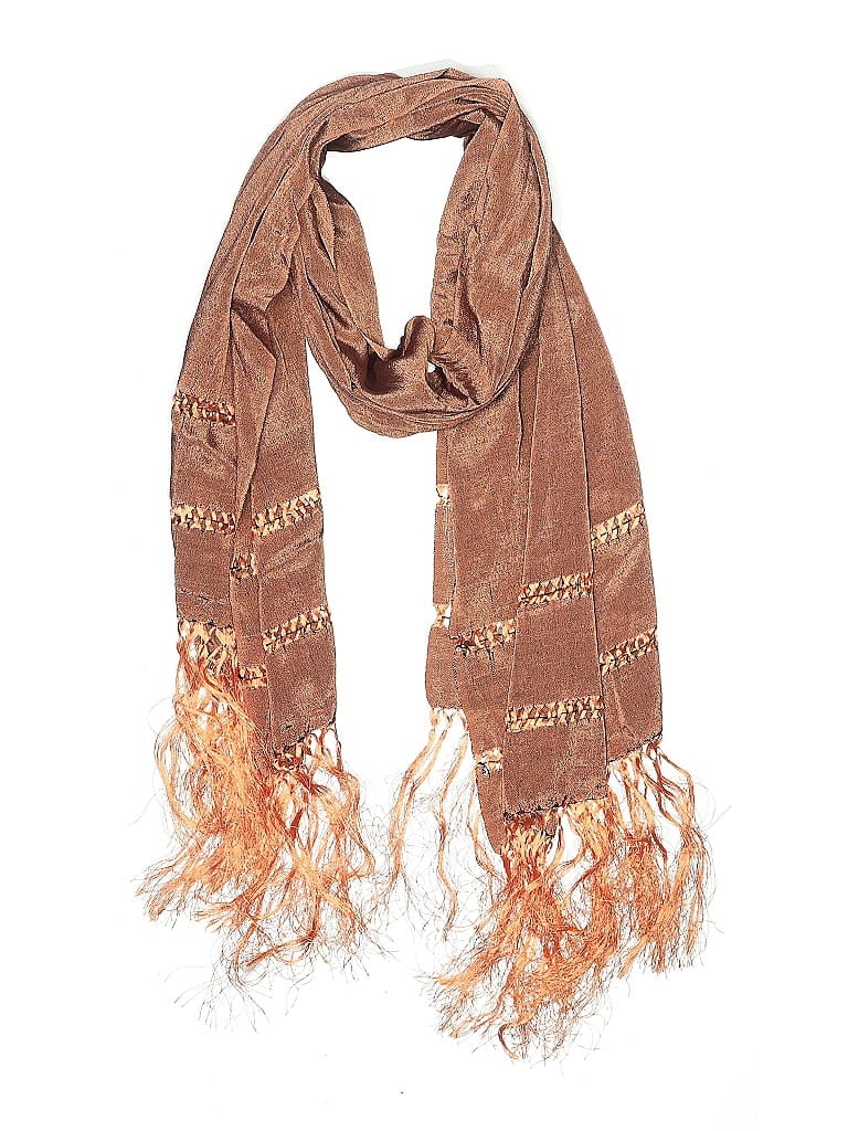 Pre-owned Unbranded Scarf In Orange