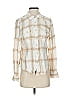 Gap Plaid Ivory Long Sleeve Button-Down Shirt Size S - photo 1