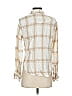 Gap Plaid Ivory Long Sleeve Button-Down Shirt Size S - photo 2