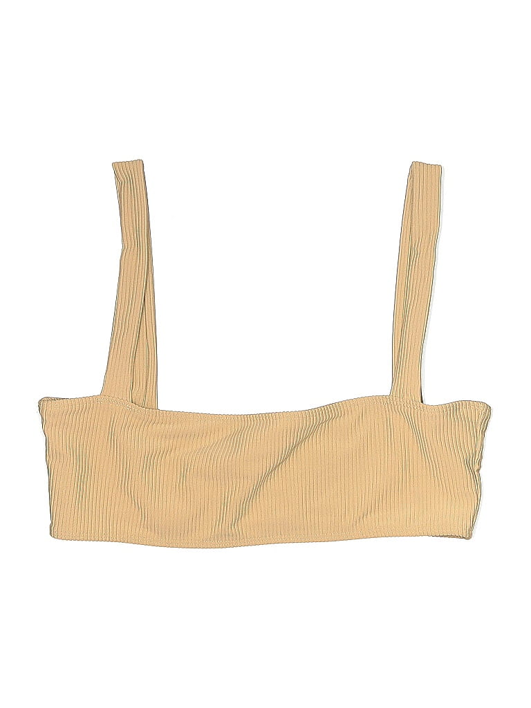 Pre-owned Lovewave Swimsuit Top Tan Swimwear In Brown