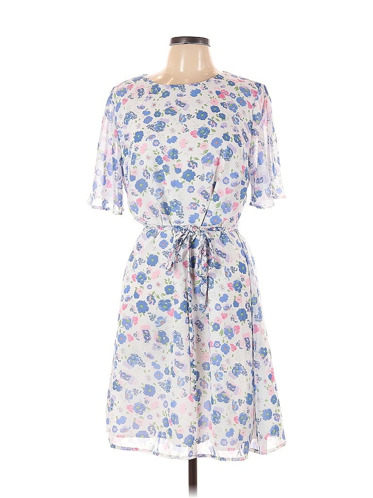 Pre-owned Ann Taylor Loft Outlet Casual Dress In Blue