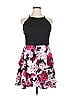 Speechless Floral Black Cocktail Dress Size 14 - photo 1