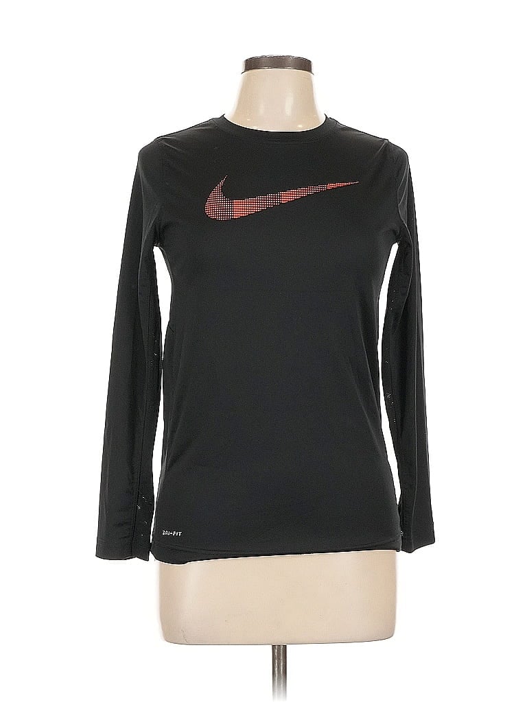 Pre-owned Nike Long Sleeve T-shirt In Black