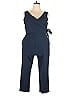 Charles Henry Solid Blue Jumpsuit Size XXL - photo 1
