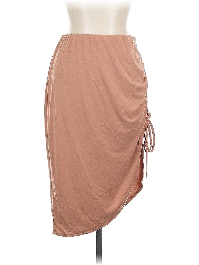 Pre-owned Open Edit Casual Skirt In Brown