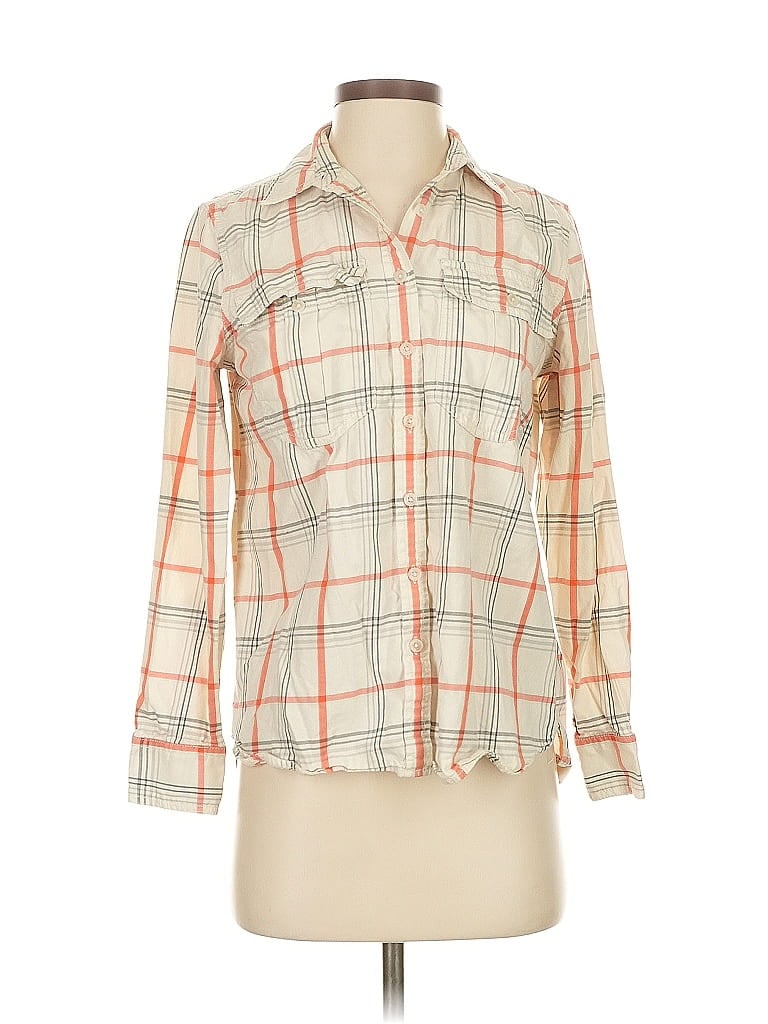 Pre-owned Banana Republic Long Sleeve Button Down Shirt In Brown