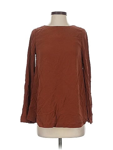 Diane von Furstenberg Long Sleeve Silk Top (view 1)