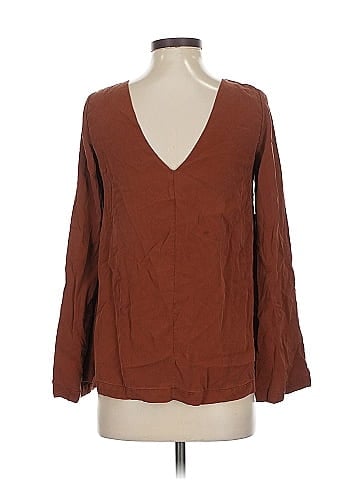 Diane von Furstenberg Long Sleeve Silk Top (view 2)