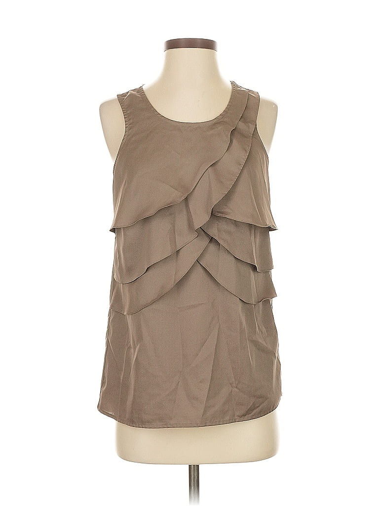 Pre-owned The Limited Sleeveless Blouse In Brown