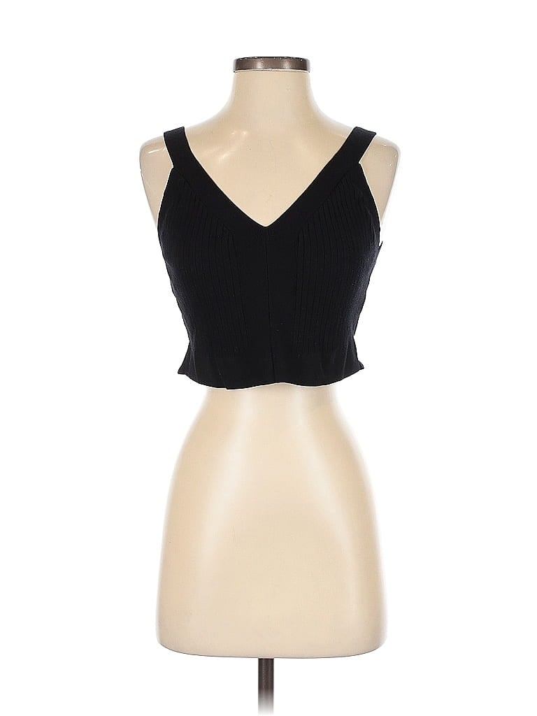 Pre-owned H&m Tank Top Black Strapless Neckline Tops