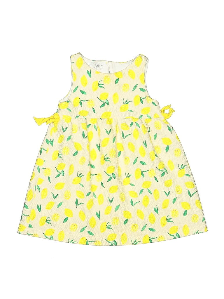 Pre-owned Zara Kids' Dress In Yellow