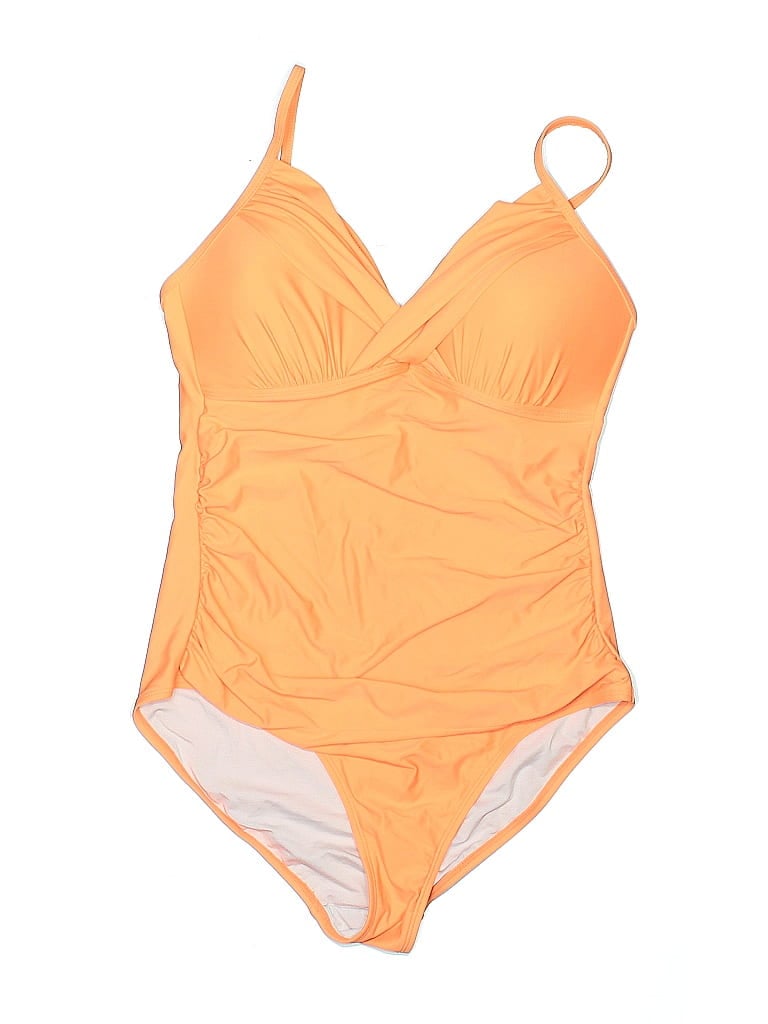 Pre-owned Hilor One Piece Swimsuit In Orange