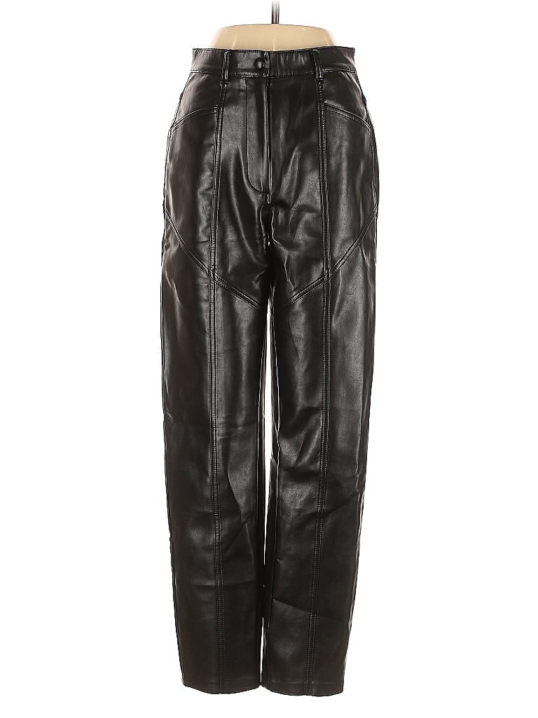 Pre-owned Wilfred Faux Leather Pants In Black