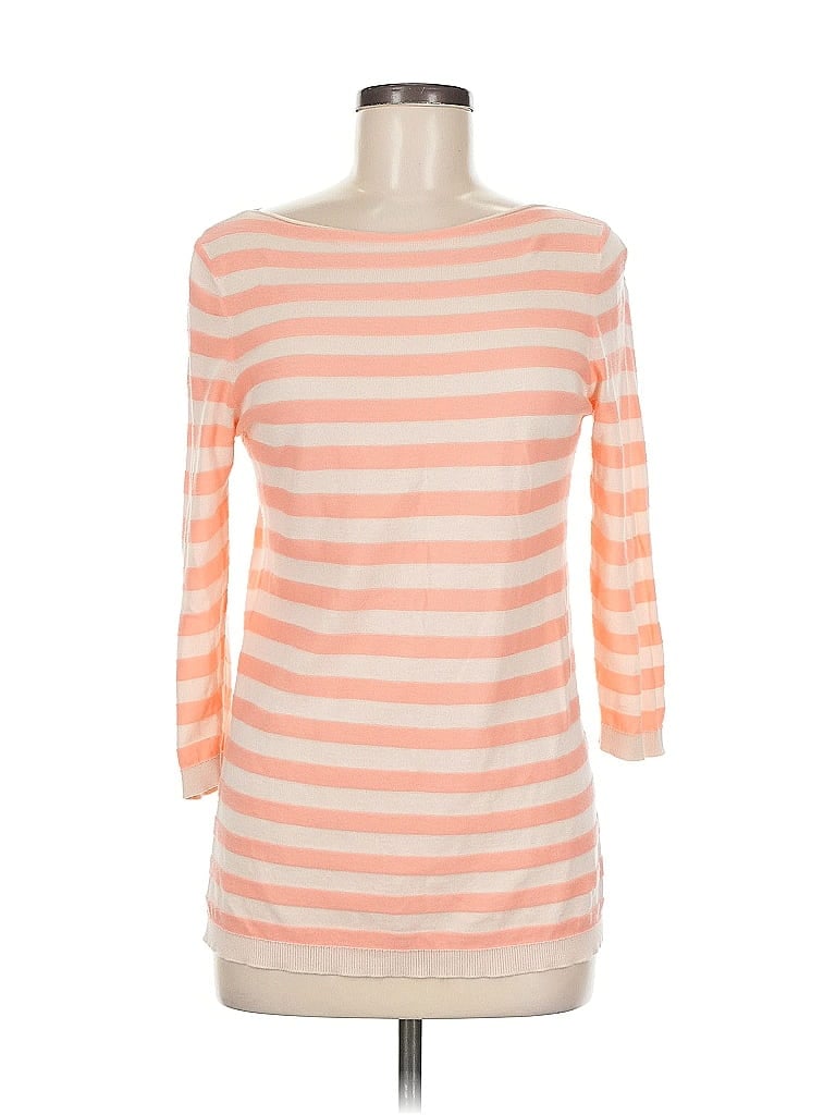 Pre-owned Ann Taylor Loft 3/4 Sleeve T-shirt In Orange