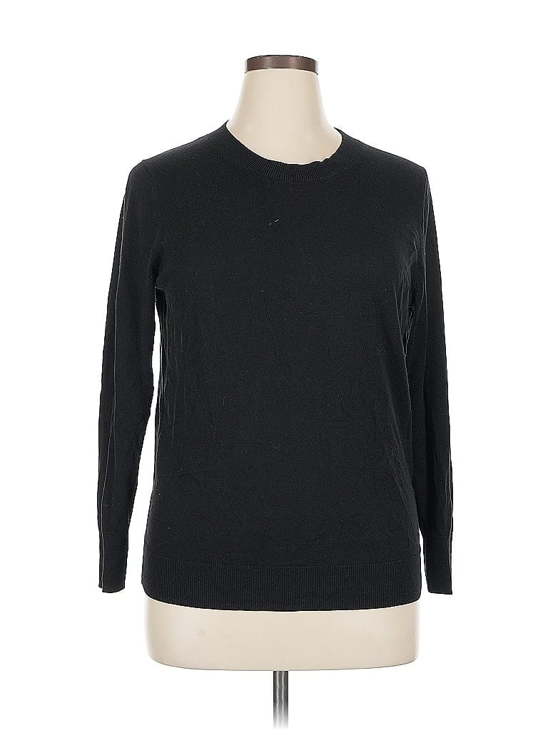 Pre-owned Banana Republic Factory Store Pullover Sweater In Black