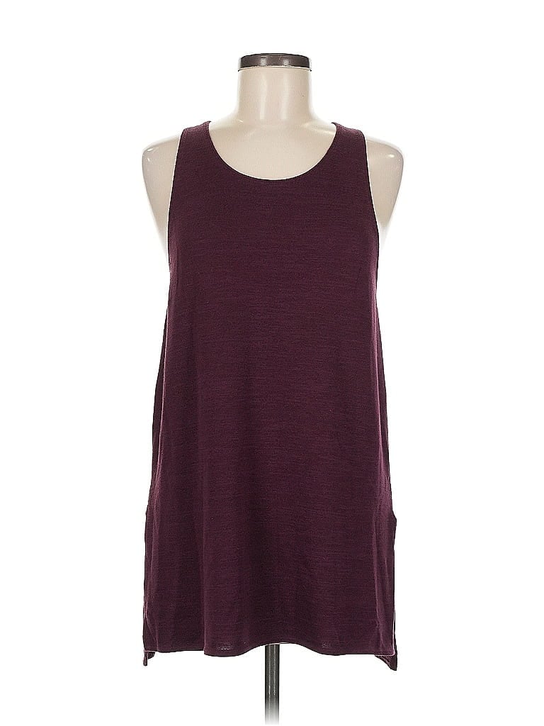 Pre-owned Wilfred Free Tank Top Burgundy Halter Neckline Tops