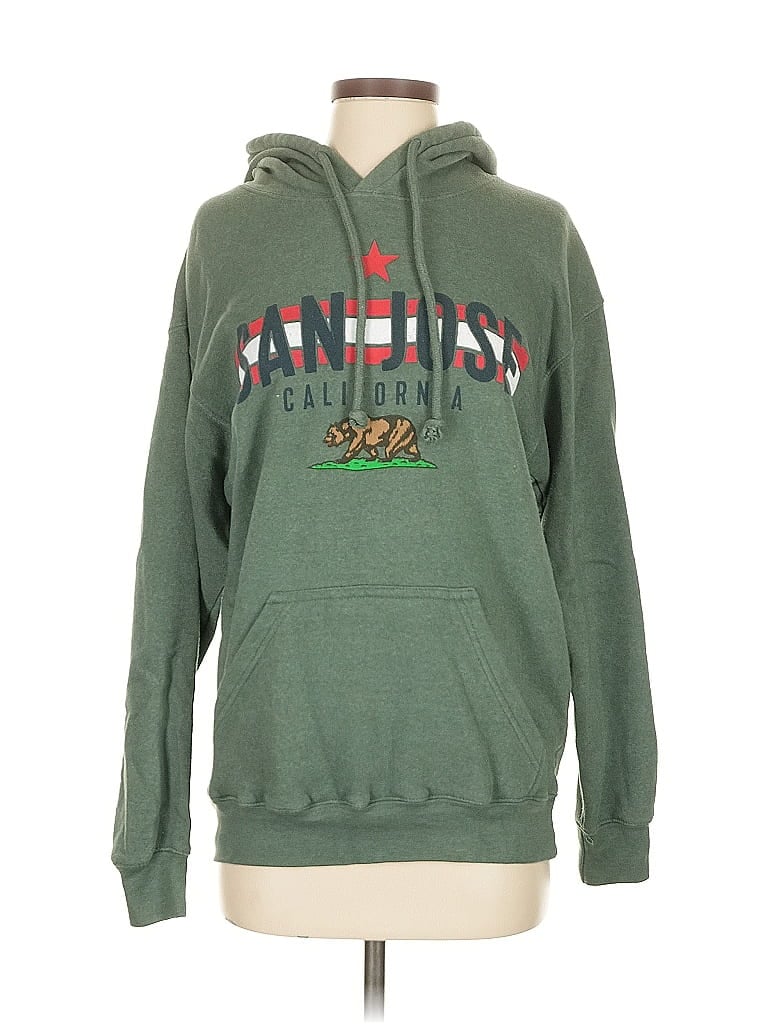 Pre-owned Assorted Brands Pullover Hoodie In Green