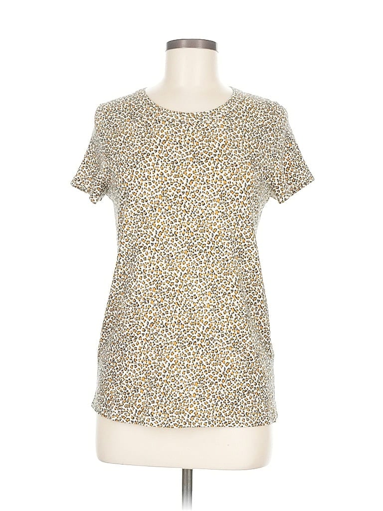 Pre-owned Banana Republic Short Sleeve T-shirt In Gold