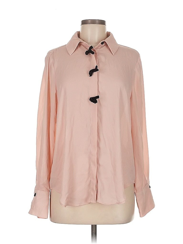 Click to view more detailed imagery on our partner's website Pre-owned Zara Long Sleeve Blouse In Pink