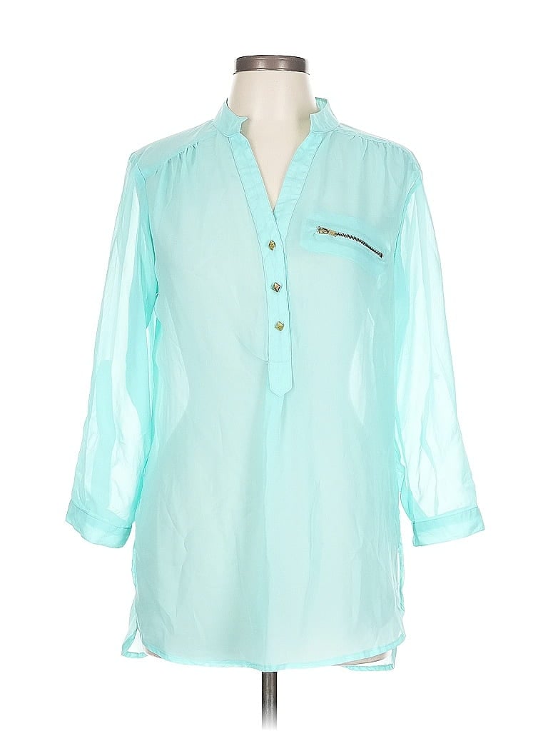 Live 4 Truth 3/4 Sleeve Blouse In Blue