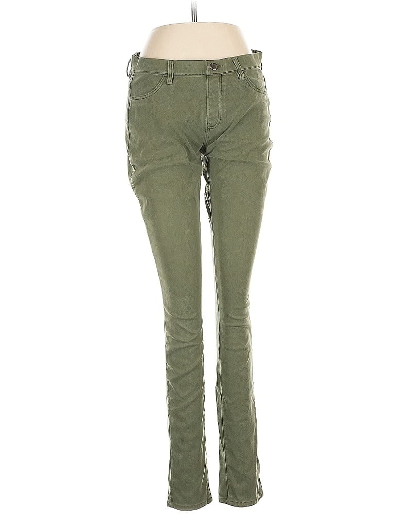 Pre-owned Uniqlo Khaki Pant In Green