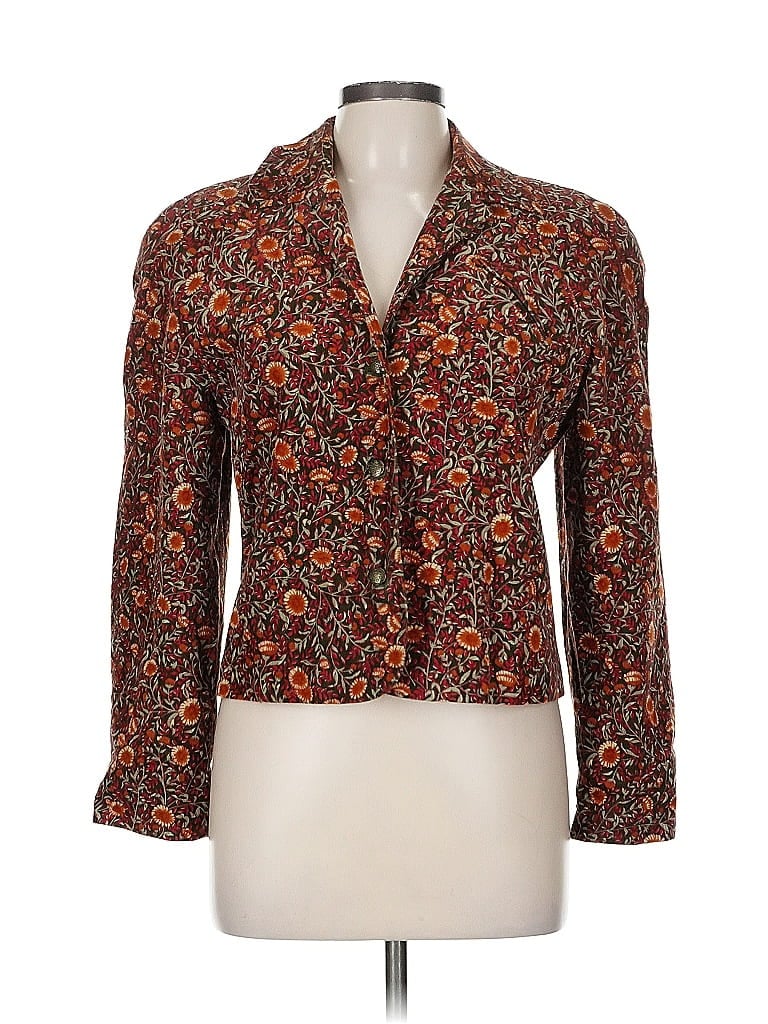 Pre-owned Assorted Brands Blazer Jacket In Brown