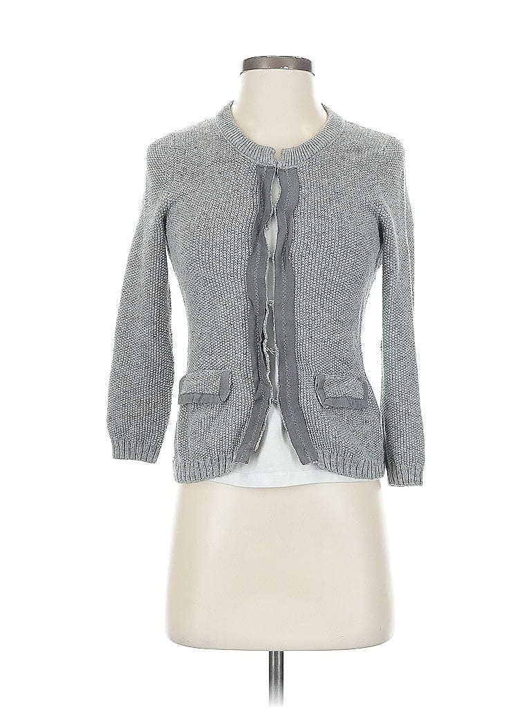 Pre-owned Banana Republic Cardigan Sweater In Gray