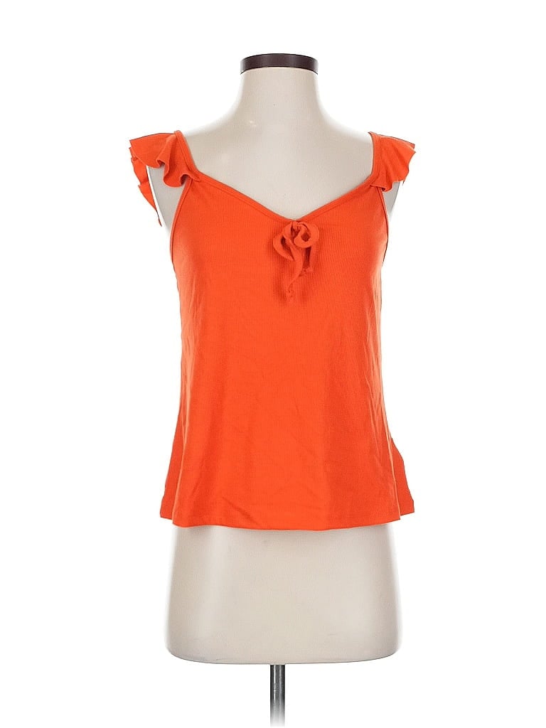 Pre-owned Jessica Simpson Sleeveless T-shirt In Orange