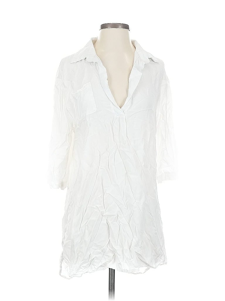 Pre-owned Ekouaer Casual Dress In White