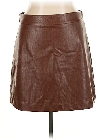 J.Crew Factory Store Faux Leather Skirt (view 1)