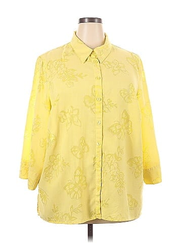 Alfred Dunner 3/4 Sleeve Button-Down Shirt (view 1)