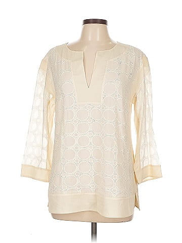 Tory Burch 3/4 Sleeve Silk Top (view 1)