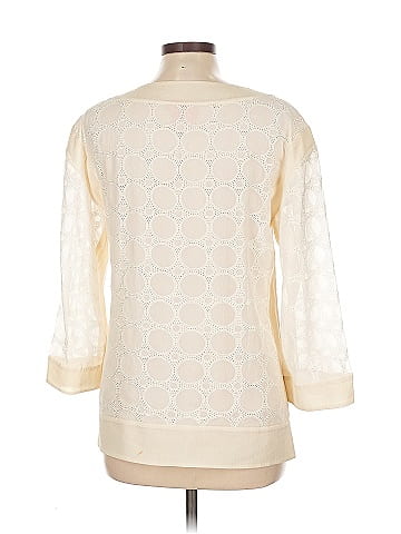 Tory Burch 3/4 Sleeve Silk Top (view 2)