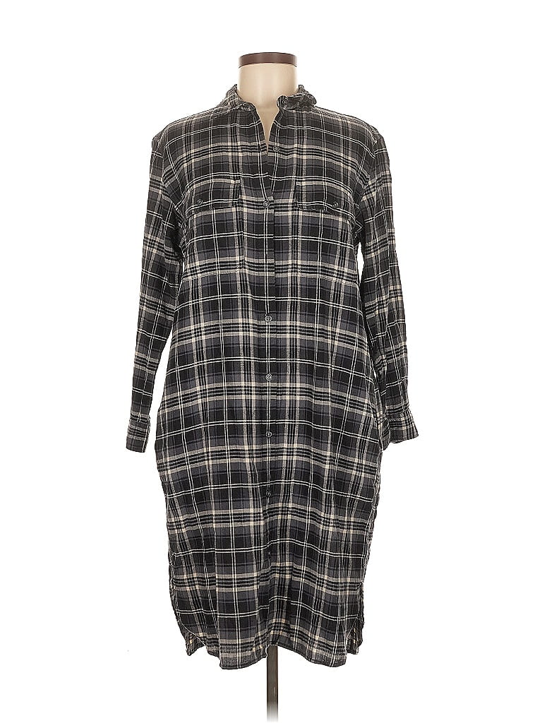 Pre-owned Assorted Brands Casual Dress In Gray