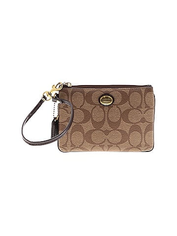 Coach Factory Leather Wristlet (view 1)