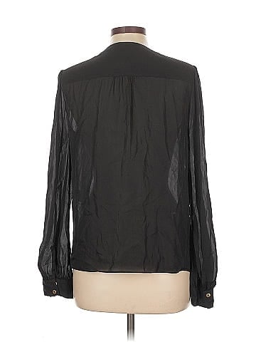 Diane von Furstenberg Long Sleeve Silk Top (view 2)