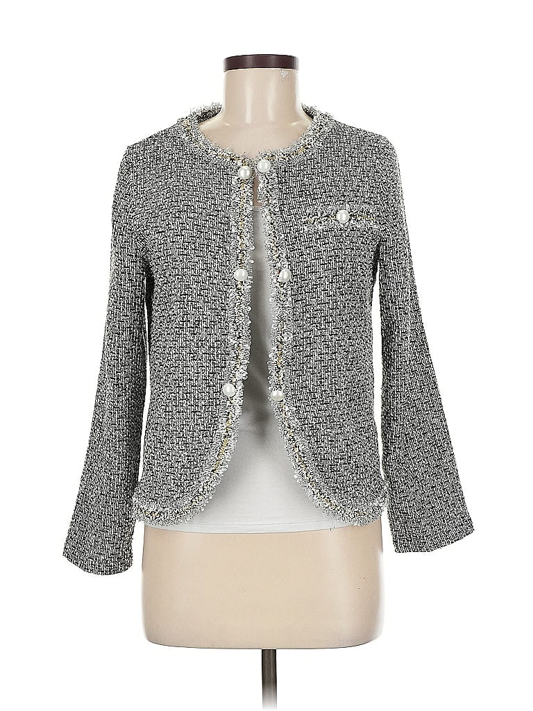 Pre-owned Shein Blazer Jacket In Gray