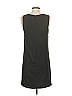Aqua 100% Polyester Solid Black Casual Dress Size XS - photo 2