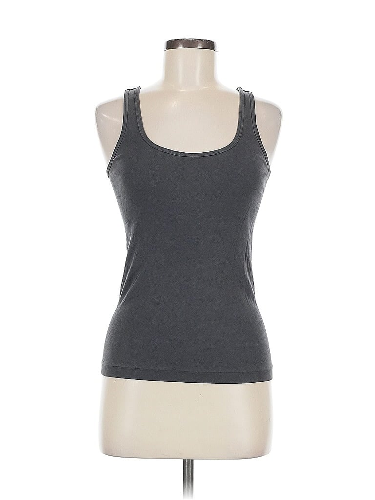 Pre-owned Assorted Brands Tank Top Gray Halter Neckline Tops