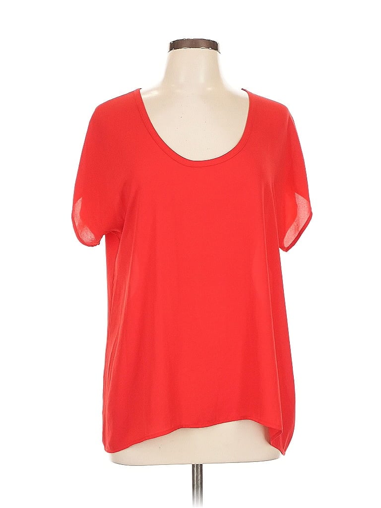 LUSH Pre-owned Short Sleeve Blouse In Red