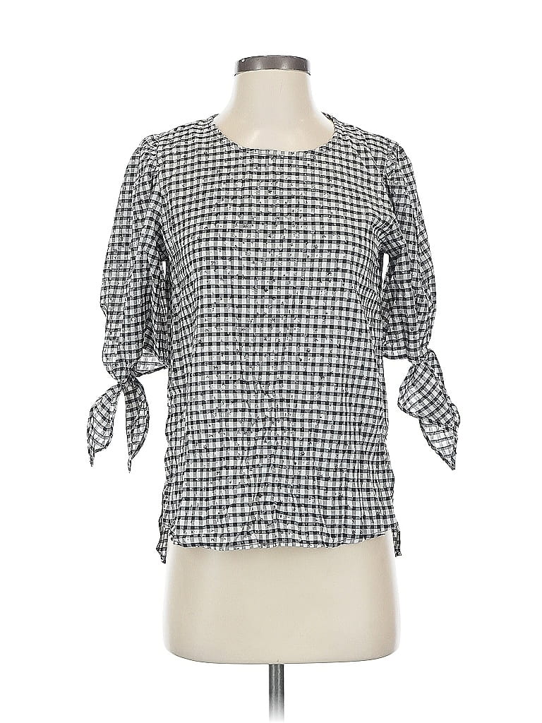 Click to view more detailed imagery on our partner's website Pre-owned Cece 3/4 Sleeve Blouse In Gray
