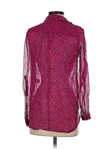 Diane von Furstenberg Long Sleeve Silk Top (view 2)