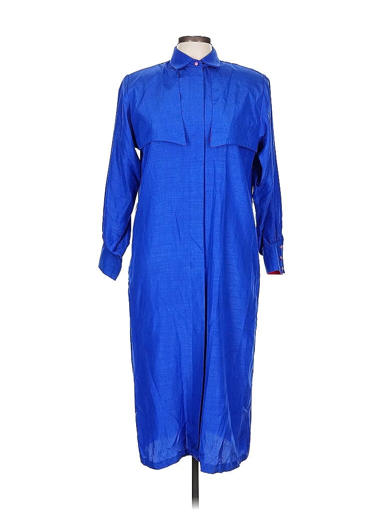 Pre-owned Schrader Sports Casual Dress In Blue