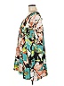 Tt Collection 100% Polyester Print Green Casual Dress Size M - photo 5