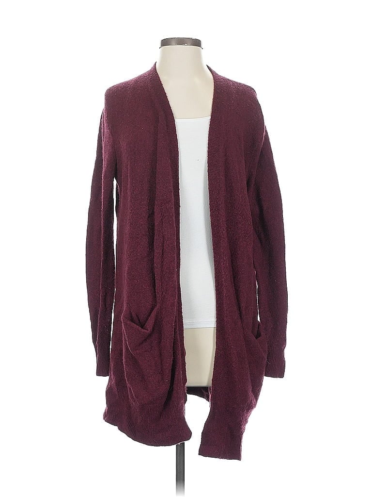 Click to view more detailed imagery on our partner's website Pre-owned Madewell Cardigan Sweater In Burgundy