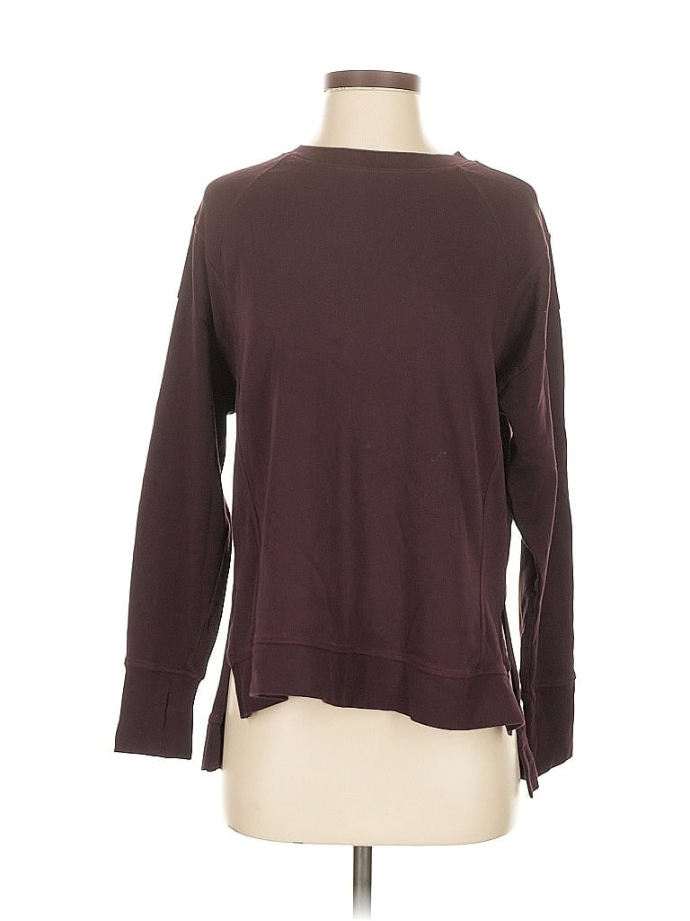 Pre-owned Sweaty Betty Pullover Sweater In Burgundy