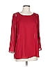 papermoon designed exclusively for Stitch Fix 100% Polyester Red 3/4 Sleeve Blouse Size L - photo 1
